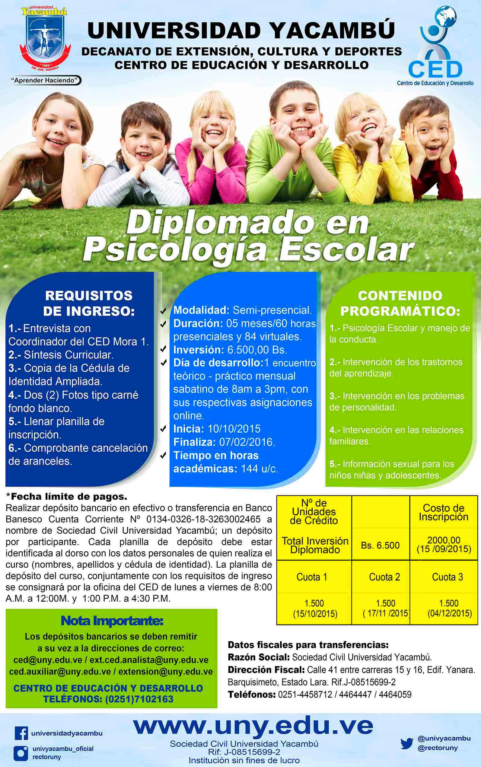 Diplomado Psicologia Escolar(1) Yacambú
